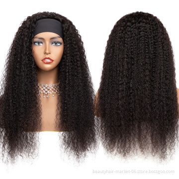 Afro Headband Wig Headband Human Hair Wigs Headband Wig Human Hair